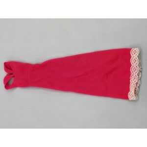 1974 Barbie Best Buy #7820 Outfit Red Nightgown, Negligee Dress Lace Trim